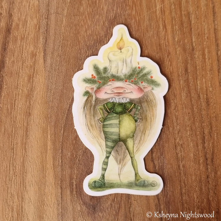 Yule Brownie - Vinyl Sticker