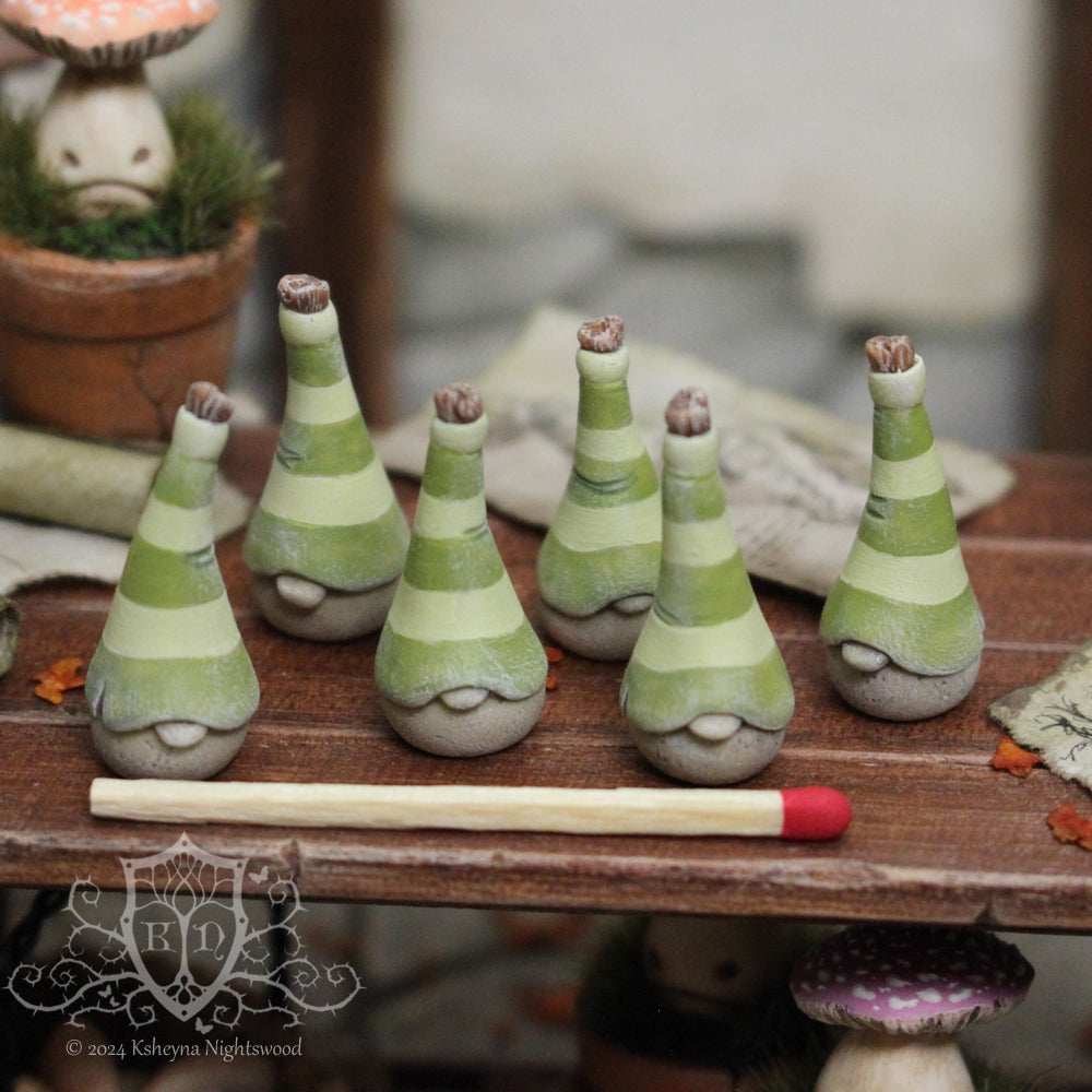 Potion Bottle - Green Striped Gnome