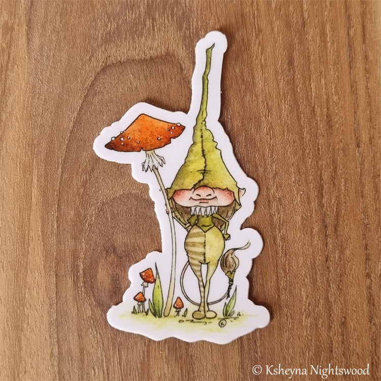 Brownie with Mushrooms - Vinyl Sticker