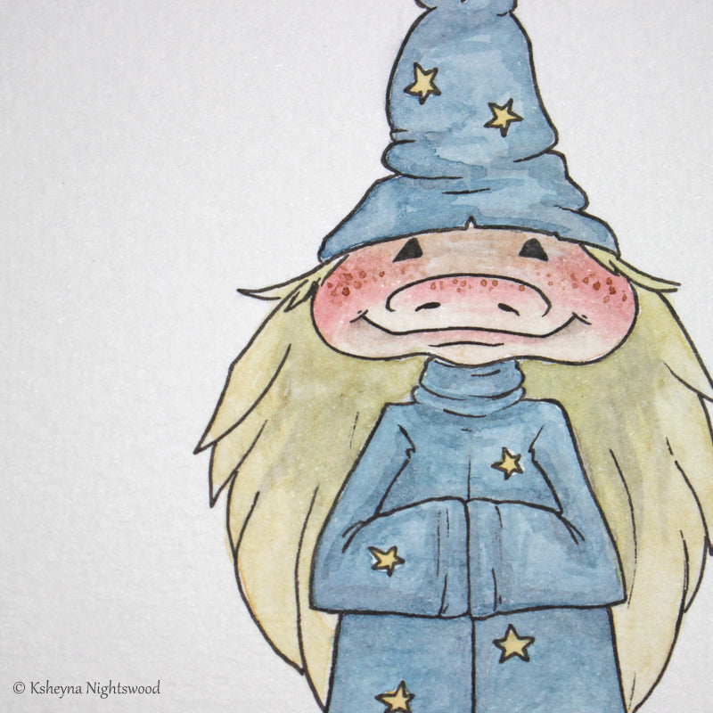 Original Watercolour - Brownie Wizard