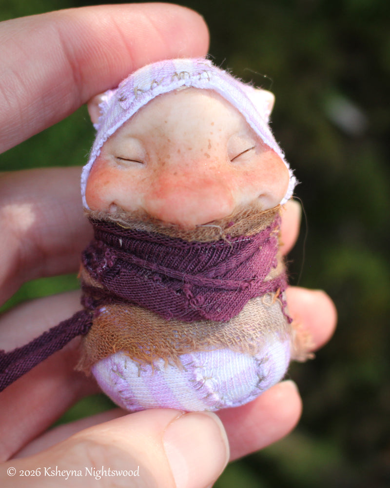 Baby Brownie #J - OOAK Brownie Art Doll