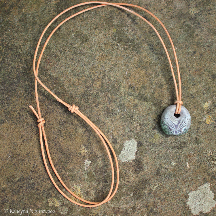 Troll Stone Pendant Necklace #A