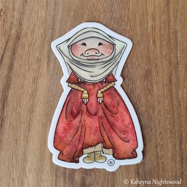 Brownie Girl Red - Vinyl Sticker