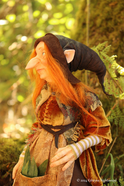 RESERVED - SECOND PAYMENT - Greatmother Dwynryn - OOAK Fae Art Doll