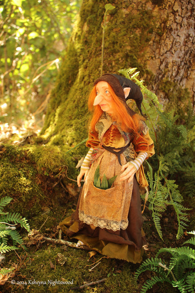 RESERVED - SECOND PAYMENT - Greatmother Dwynryn - OOAK Fae Art Doll