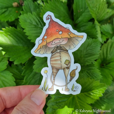 Mushroom Brownie #2 - Vinyl Sticker