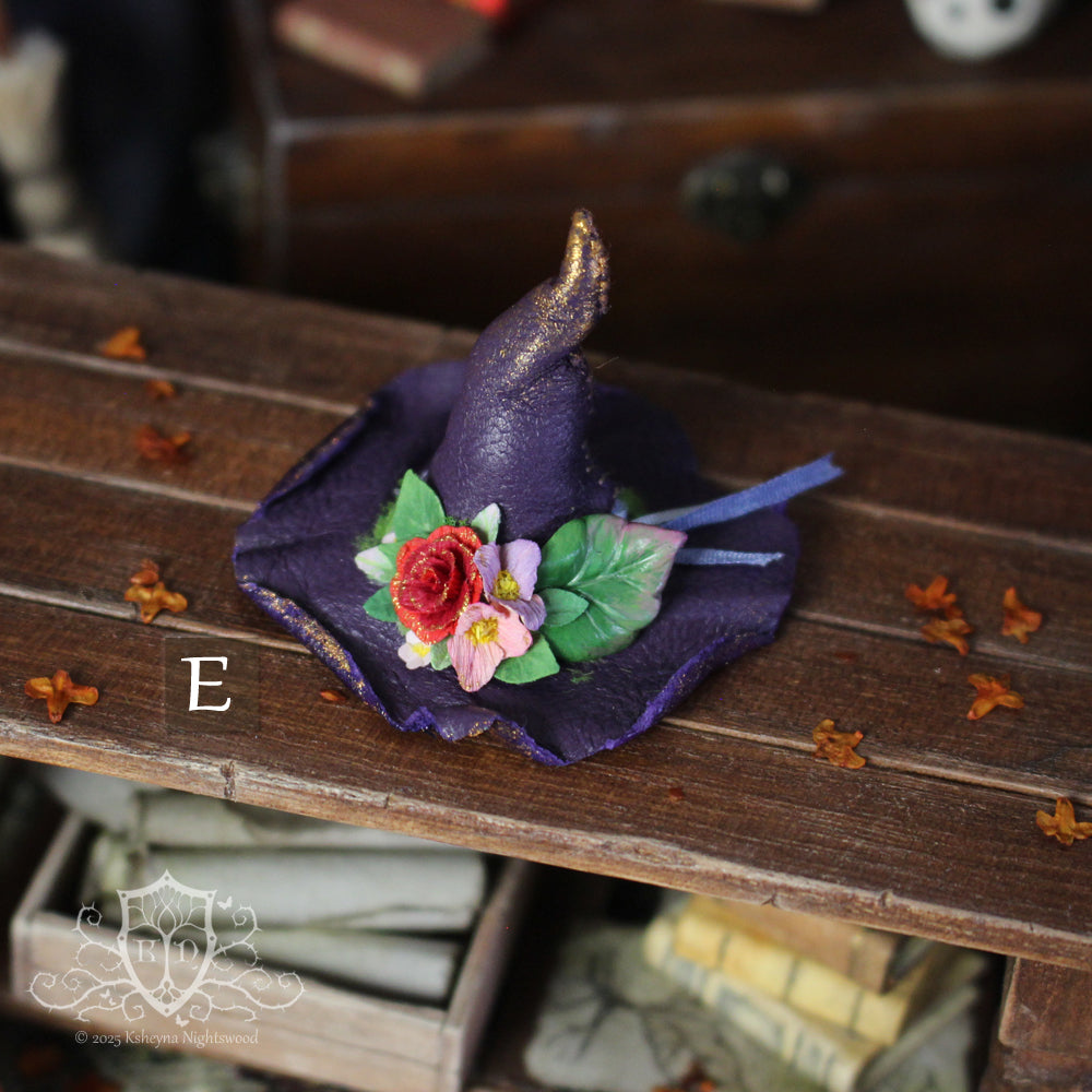 Halloween Leather Witch Hats