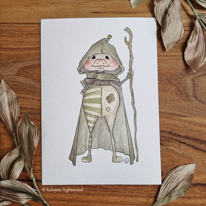 Original Watercolour - Brownie Adventurer