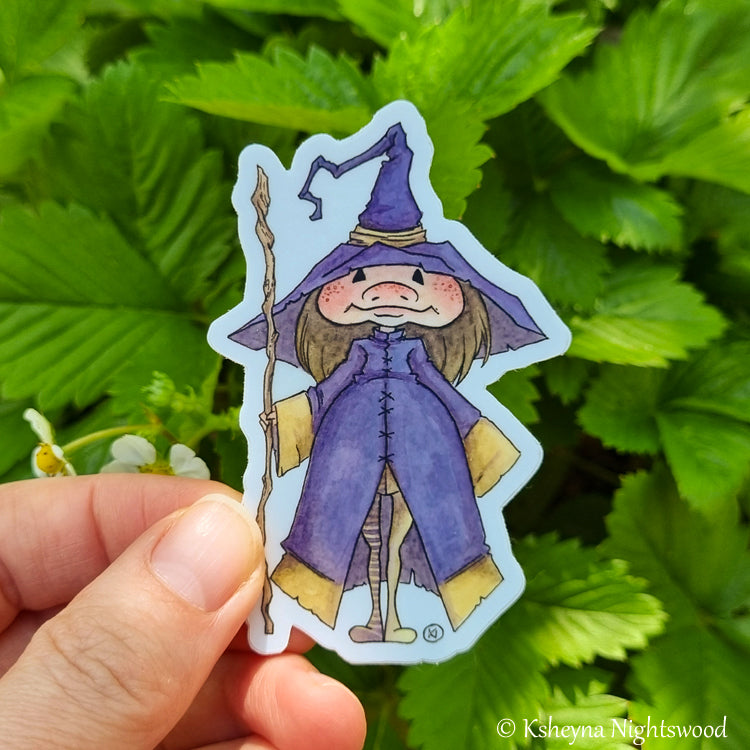 Purple Brownie Mage - Vinyl Sticker – Nightswood