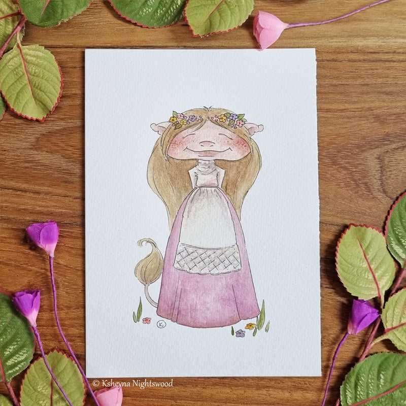 Original Watercolour - Brownie Maiden