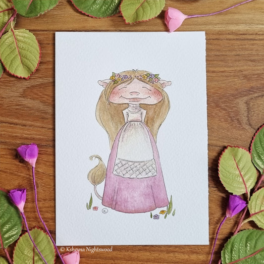Original Watercolour - Brownie Maiden