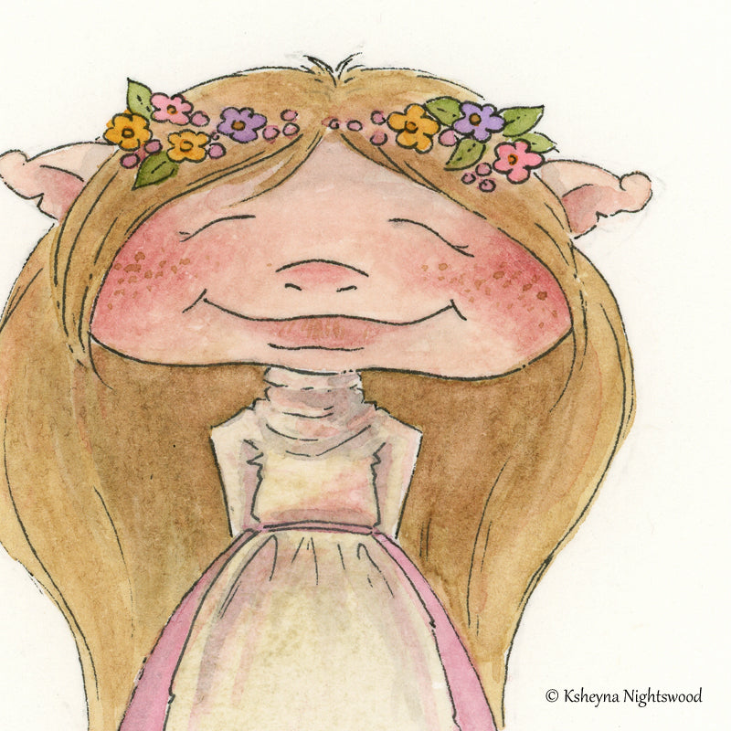 Original Watercolour - Brownie Maiden