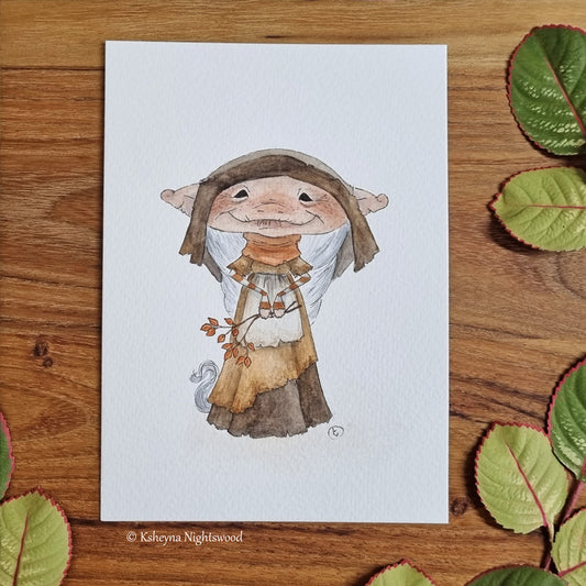 Original Watercolour - Elder Field Brownie