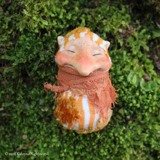 Baby Brownie #I - OOAK Brownie Art Doll