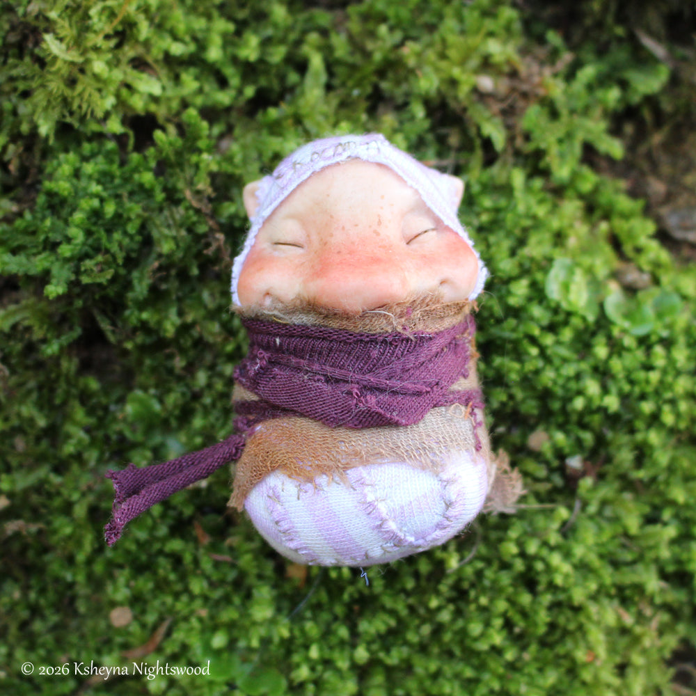 Baby Brownie #J - OOAK Brownie Art Doll