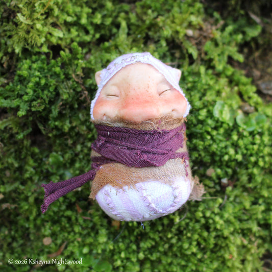 Baby Brownie #J - OOAK Brownie Art Doll