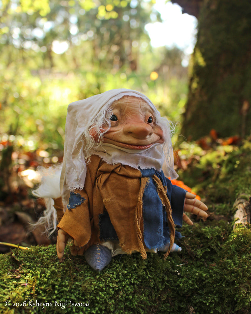 Gwenella - OOAK Brownie Art Doll