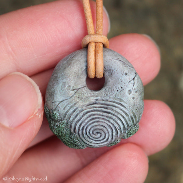 Troll Stone Pendant Necklace #A