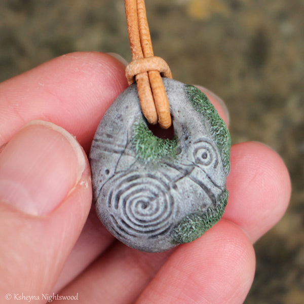 Troll Stone Pendant Necklace #B