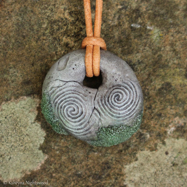 Troll Stone Pendant Necklace #D