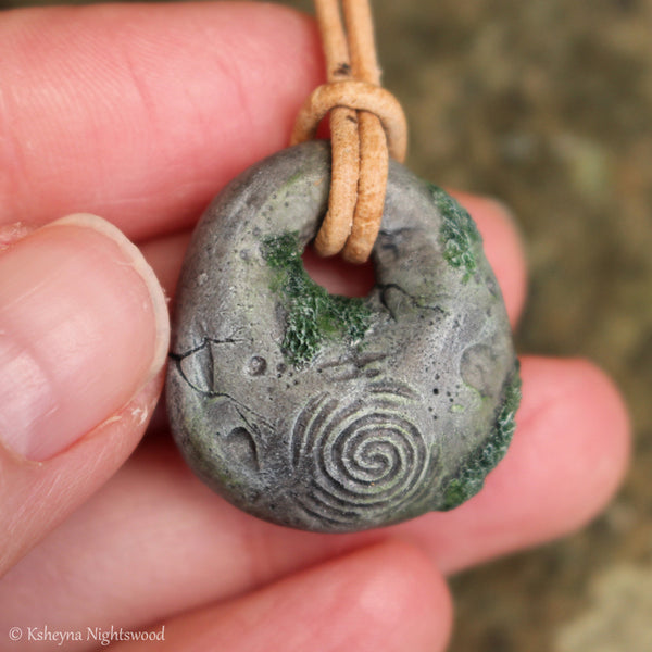 Troll Stone Pendant Necklace #E