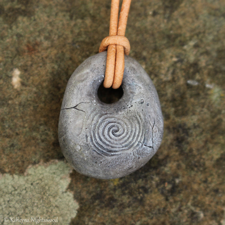 Troll Stone Pendant Necklace #J