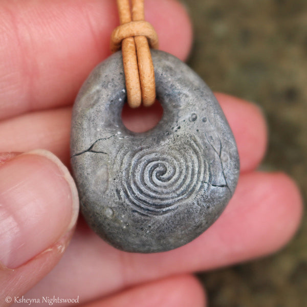 Troll Stone Pendant Necklace #J