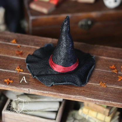 Halloween Leather Witch Hats